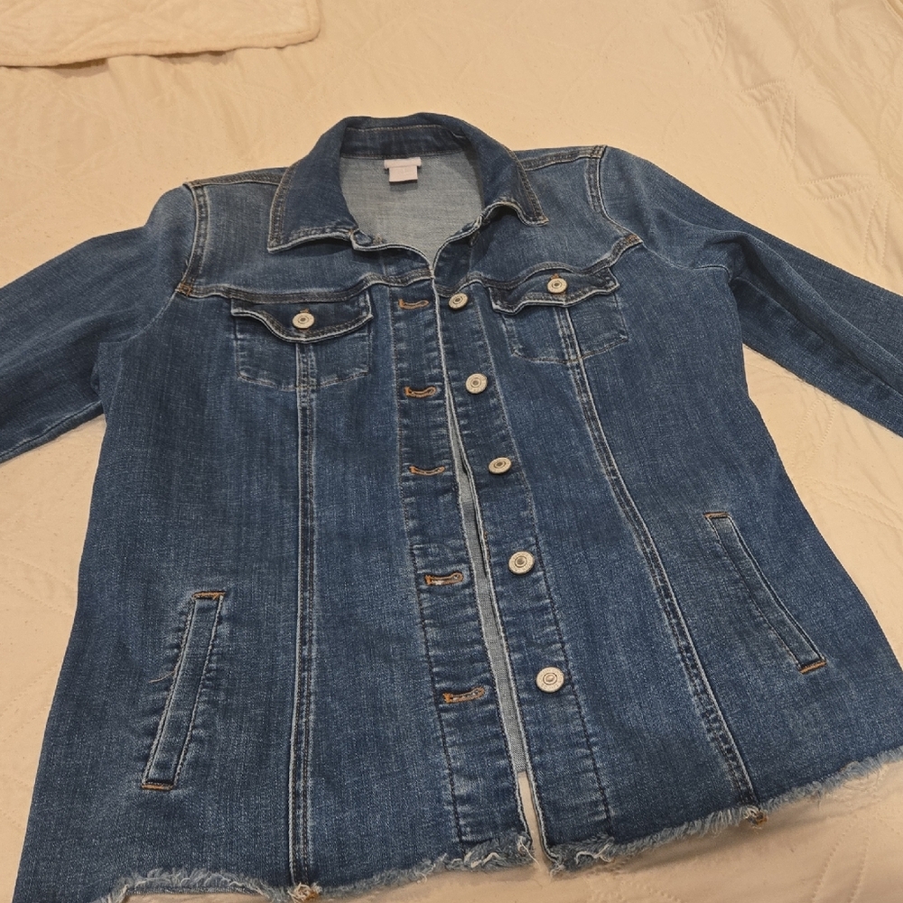 Chico's Classic Indigo Denim Jacket